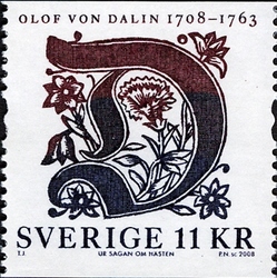 Stamp, Olof von Dalin - Poet, Sweden,  