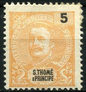Stamp, King Carlos I., São Tomé and Príncipe,  