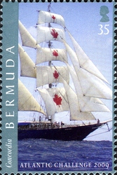 Stamp, Tall Ships Atlantic Challenge 2009 - Concordia, Bermuda,  