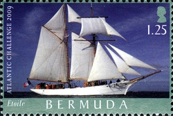 Stamp, Tall Ships Atlantic Challenge 2009 - Etoile, Bermuda,  
