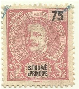 Stamp, King Carlos I., São Tomé and Príncipe,  