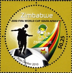 Stamp, 3rd SAPOA Joint issue - 2010 FIFA World Cup South Africa, Zimbabwe,  