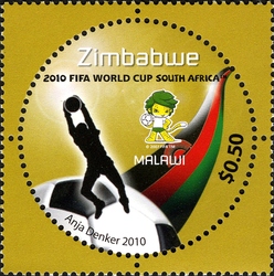 Stamp, 3rd SAPOA Joint issue - 2010 FIFA World Cup South Africa, Zimbabwe,  