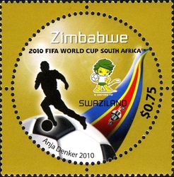 Stamp, 3rd SAPOA Joint issue - 2010 FIFA World Cup South Africa, Zimbabwe,  