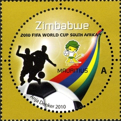Stamp, 3rd SAPOA Joint issue - 2010 FIFA World Cup South Africa, Zimbabwe,  