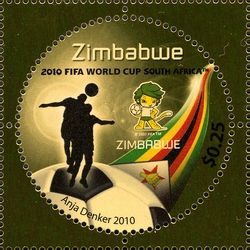 Stamp, 3rd SAPOA Joint issue - 2010 FIFA World Cup South Africa, Zimbabwe,  