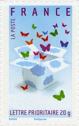 Stamp, Thank You, France,  