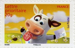 Stamp, Smiles, France,  