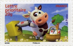 Stamp, Smiles, France,  