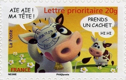 Stamp, Smiles, France,  