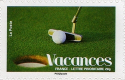 Stamp, Holidays, France,  