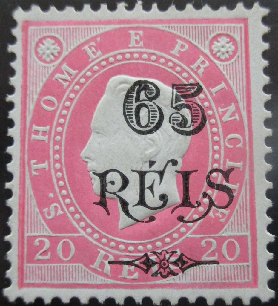King Luis I. - Overprint
