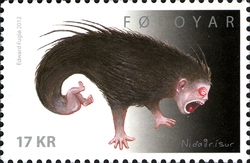 Stamp, Monsters, Faroe Islands,  