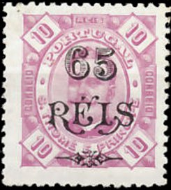 King Carlos I. - Overprint