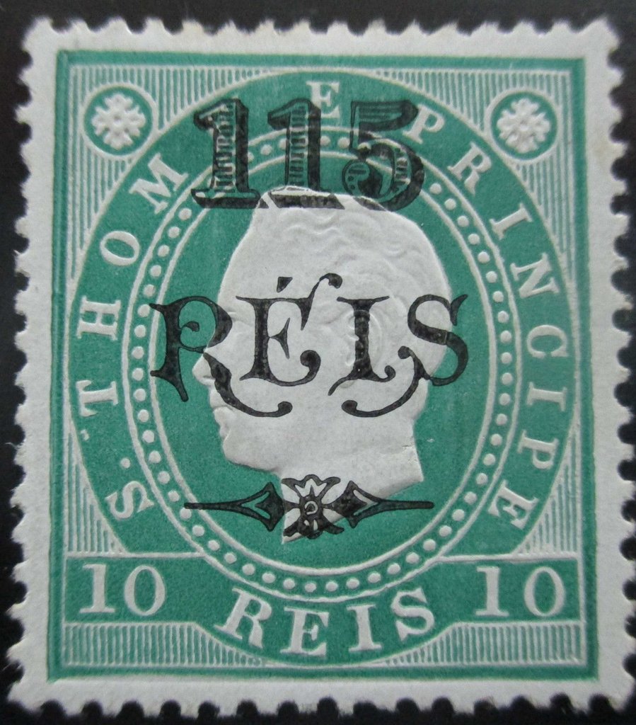 King Luis I. - Overprint