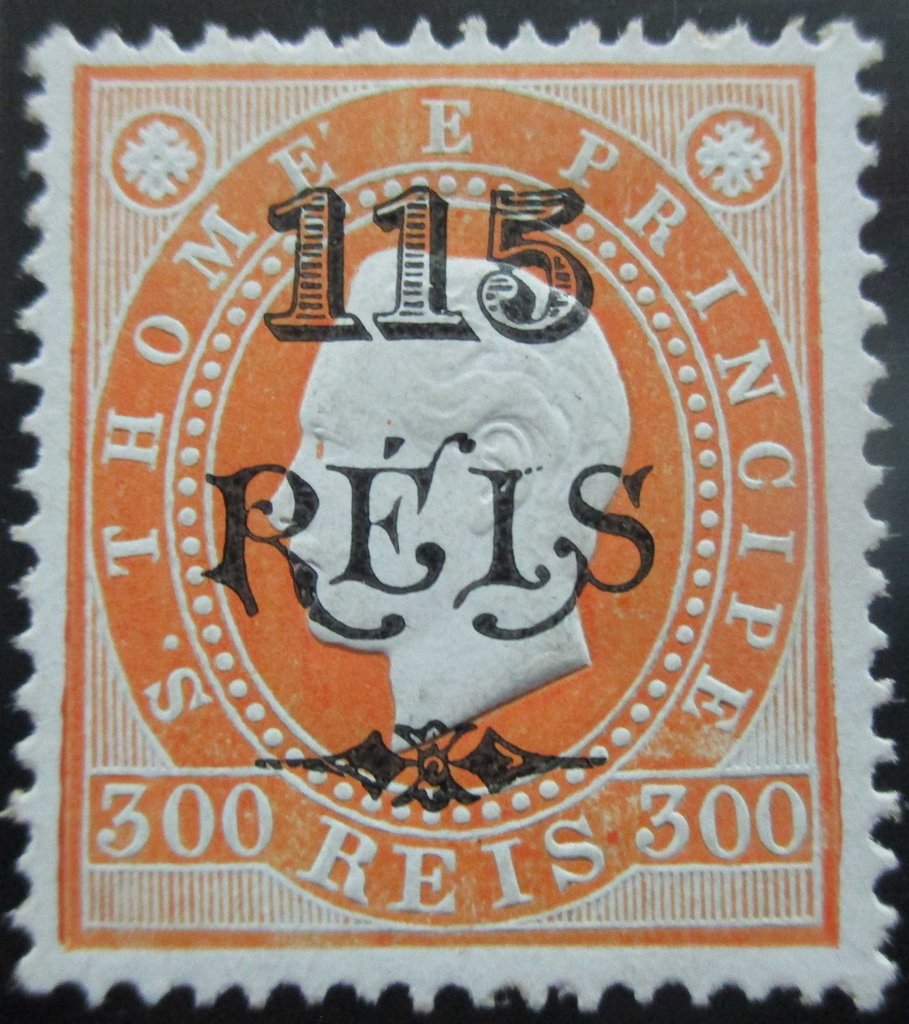 King Luis I. - Overprint