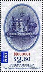 First Australian Commonwealth Banknote Centenary