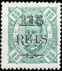 King Carlos I. - Overprint