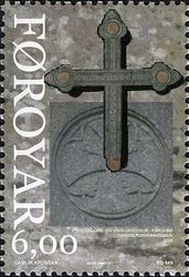 Stamp, Ancient Crosses, Faroe Islands,  