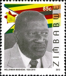 Stamp, National Heroes - Welshman Mashena, Zimbabwe,  