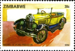 The History of Transport in Zimbabwe - Model A Ford Pheaton 1928