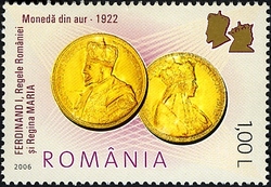 Romanian Coin History - Lei 50 Ferdinand I 1922