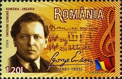 Famous composers - Joint Issue Romania - Hungary - George Enescu