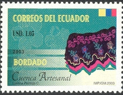 Stamp, Crafts from Cuenca, Ecuador,  