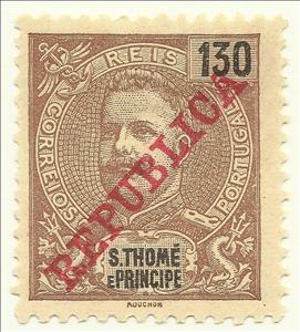 Stamp, King Carlos I. - REPUBLICA, São Tomé and Príncipe,  