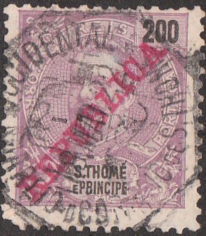 Stamp, King Carlos I. - REPUBLICA, São Tomé and Príncipe,  