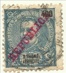 Stamp, King Carlos I. - REPUBLICA, São Tomé and Príncipe,  