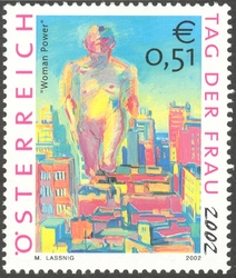 Stamp, Women's Day 2002, Austria,  