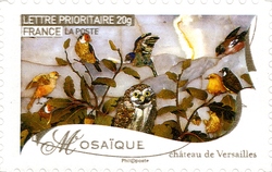 Stamp, Works of Fine Art - Mosaic, France,  