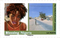 Stamp, Women from all over the World, France,  