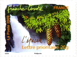 Stamp, France that I Like - Franche-Comté, France,  