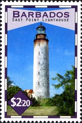 Stamp, Barbados Lighthouses - East Point, Barbados,  
