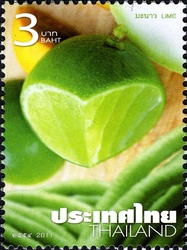 Stamp, Home-grown Vegetables - Lime, Thailand,  