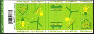 Booklet, Booklet. Green stamps. Selfadhesive, Belgium,  