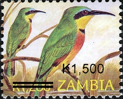 Sunbirds of Zambia overprint
