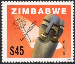 Stamp, Craftmanship in Zimbabwe - Sculpture, Zimbabwe,  