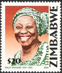 Stamp, 10th Anniversary of death of Sally Francesca Mugabe, Zimbabwe,  