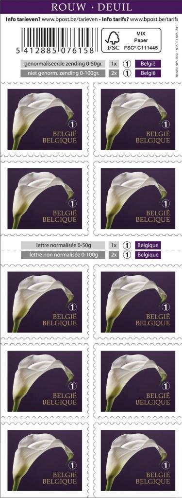 Booklet Mourning Stamp Self-adhesive