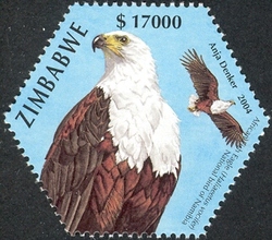Stamp, First SAPOA Joint issue - African Fish Eagle, Zimbabwe,  