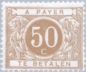 Stamp, Cijfer, Belgium,  , Numbers