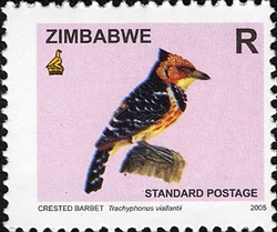 6th Definitive series - Crested Barbet
