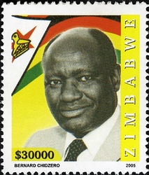 Stamp, Heroes 1 - Bernard Chidzero, Zimbabwe,  