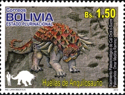 Stamp, Paleontological Deposits of Chuquisaca, Bolivia,  