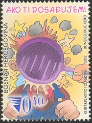 Stamp, Young Philatelists - Animated Characters, Bosnia and Herzegovina,  
