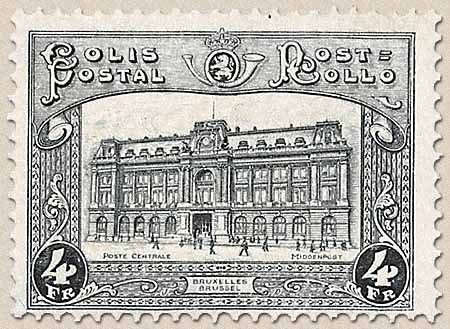 Railway Stamp: Main Postoffice in Brussels