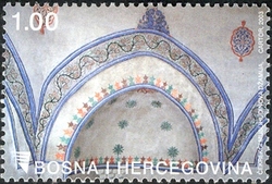 Pictorial decorations on the Mosque Cekreci Muslihudin